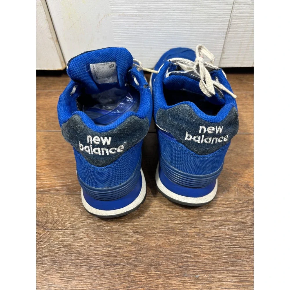 New Balance 574 Athletic Shoes Blue White Men's‎ Size 9.5 Sneakers